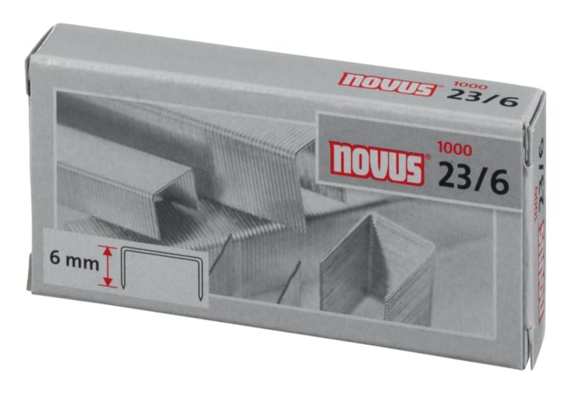 Novus NOVUS OFFICE Heftklammern 23/6 042-0039 Stahl Silber 1000 Heftklammern