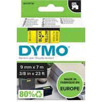 Dymo D1 S0720730 / 40918 Authentic Schriftband Selbstklebend Schwarzer Druck auf Gelb 9 mm x 7m