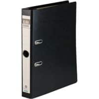 ELBA Rado Schmal Hängemappe DIN A4 50 mm Schwarz 2 Ringe Pappkarton Hochformat Recycled