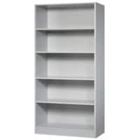 Hammerbacher Melaminharzbeschichtete Spanplatte Regal 4 Fachböden 1.000 x 400 x 2.004 mm Grau