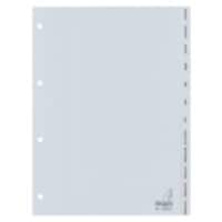 Register G412J DIN A4 12-teilig 4-fach Polypropylen Jan - Dez