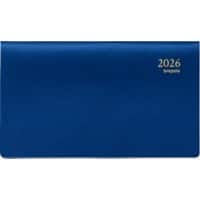 Brepols Omniplan GenovaTerminplaner 2026 1 Woche / 2 Seiten Deutsch, Englisch, Französisch, Italienisch, Niederländisch, Spanisch Blau