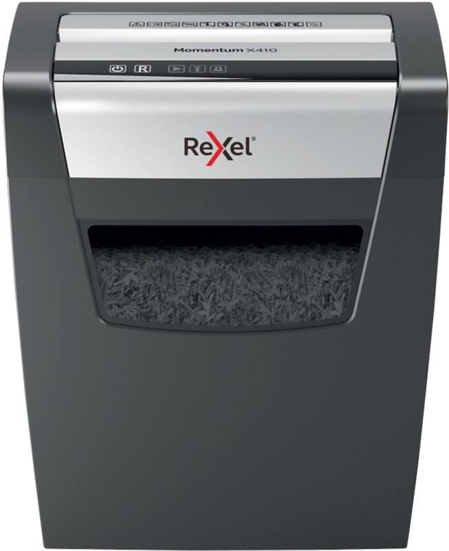 Rexel Momentum Aktenvernichter 11 Blatt 10 Blatt Partikelschnitt Sicherheitsstufe P-4 23 L X410