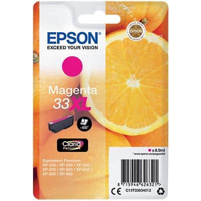 Epson 33XL Original Tintenpatrone C13T33634012 Magenta