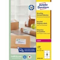AVERY Zweckform Universaletiketten LR7165-100 Ja DIN A4 Weiß 99,1 x 67,7 mm Recycelt 100% 100 Blatt à 8 Etiketten