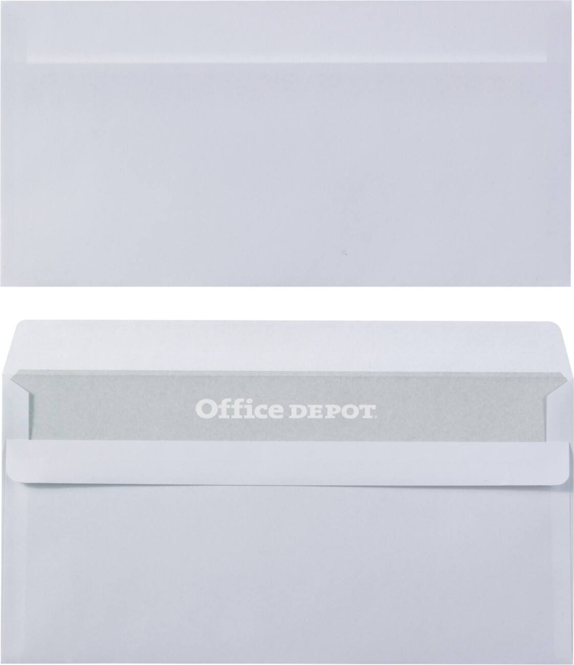 Office Depot Briefumschläge DL 80 g/m² Weiß Ohne Fenster Selbstklebend 100 Stück
