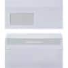 Office Depot Briefumschläge Mit Fenster DL 220 (B) x 110 (H) mm Selbstklebend Weiß 80 g/m² 100 Stück