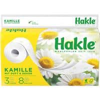 Hakle Kamille Toilettenpapier 3-lagig 10106 8 Rollen à 150 Blatt