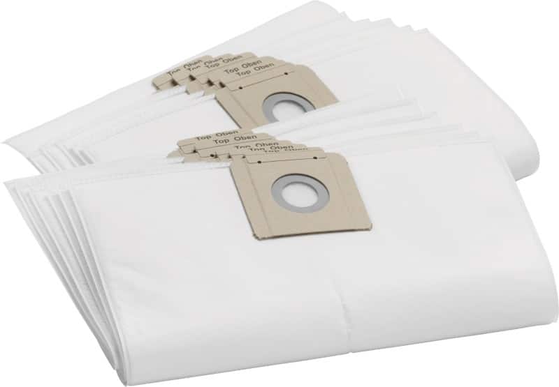 Kärcher Staubsaugerbeutel Vlies T 10/1 und T 12/1 Weiß 10 Stück