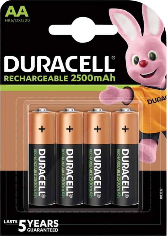 Duracell AA Wiederaufladbare Batterien Ultra Power LR6 2500 mAh NiMH 1,2 V 4 Stück