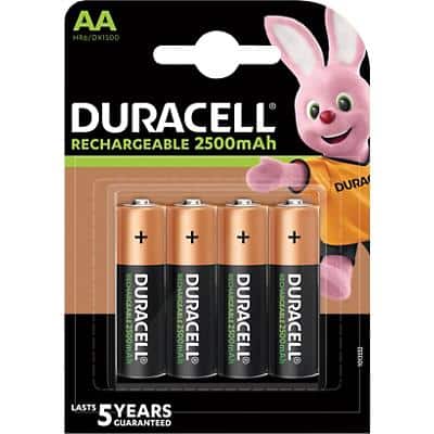 Duracell AA Wiederaufladbare Batterien Ultra Power LR6 2500 mAh NiMH 1,2 V 4 Stück