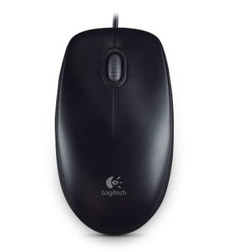 Logitech Maus B100 Weiß