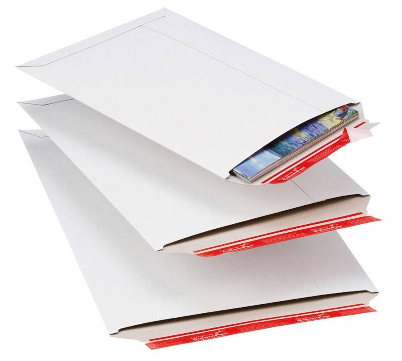 ColomPac Versandtaschen zum Abziehen und Verschließen Weiß 455 (B) x 30 (H) mm Unbedruckt 425 g/m² 20 Stück