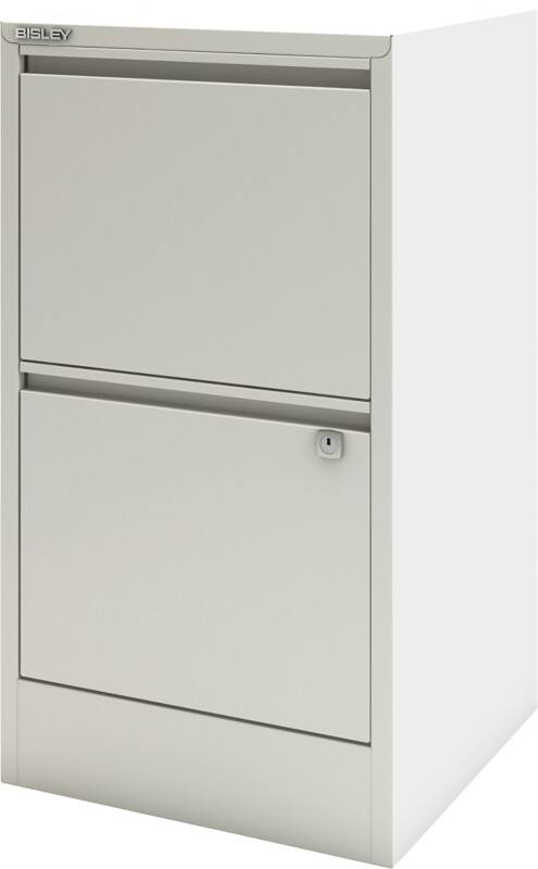Bisley Home Hängeregistraturschrank Home 2 Schubladen Verkehrsweiß 413 x 400 x 672 mm