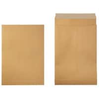 Office Depot Faltenversandtaschen E4 150 g/m² Braun Ohne Fenster Abziehstreifen 100 Stück