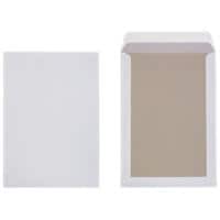 Office Depot Versandtaschen mit Papprückwand C4 120 g/m² Weiß Ohne Fenster Abziehstreifen 229 x 324 mm 100 Stück