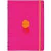 Foray Spiral-Notizbuch Rosa, Orange DIN A4 Kariert Nicht perforiert 100 Blatt