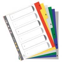 Exacompta Register DIN A4+ 6-teilig 11-fach Kunststoff 1 bis 6