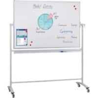 Franken Mobiles Whiteboard Magnetisch Beidseitig 150 (B) x 100 (H) cm Weiß