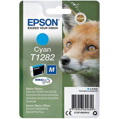 Epson T1282 Original Tintenpatrone C13T12824012 Cyan