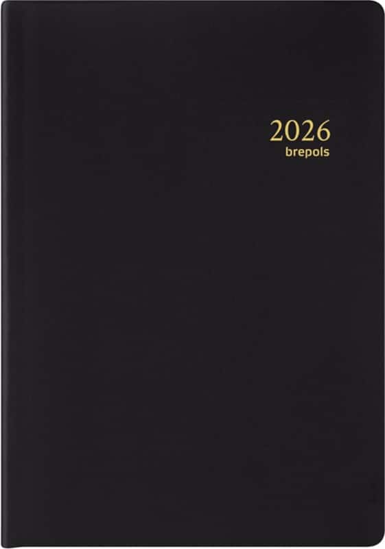 Brepols Armada Seta Terminplaner 2026 1 Woche / 2 Seiten Deutsch, Englisch, Französisch, Niederländisch Schwarz 0.931.2120.99.6.0