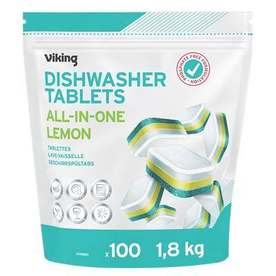 Viking All In One Lemon Spülmaschinentabs Tabs 100 Stück
