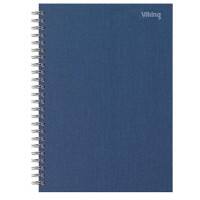 Office Depot DIN A5 Drahtgebunden Marineblau Hardcover Notizbuch Liniert 80 Blatt