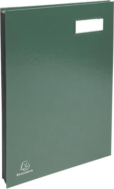 Exacompta Unterschriftsmappe 57023E DIN A4 Grün Hartpappe 24 x 35 cm