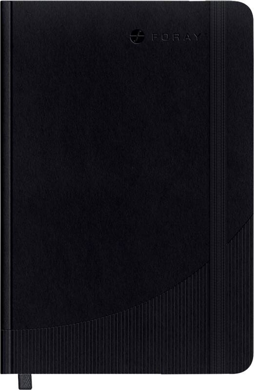 Foray Classic Din A5 Fallgebunden Schwarz Hardcover Notizbuch Kariert 80 Blatt Viking De