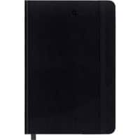 Foray Classic Notebook DIN A5 Kariert Gebunden PP (Polyproplylen) Hardback Schwarz Nicht perforiert 160 Seiten 80 Blatt
