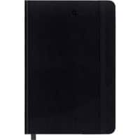Foray Classic DIN A5 Fallgebunden Schwarz Hardcover Notizbuch Kariert 80 Blatt