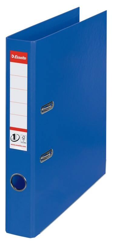 Esselte No.1 Power Schmal Ordner DIN A4 52 mm Blau 2 Ringe 811450 Kunststoff Hochformat