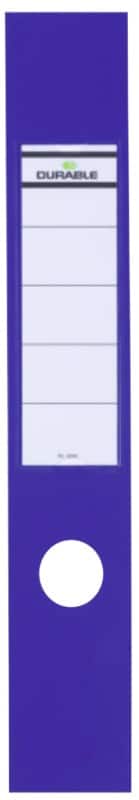 DURABLE ORDOFIX Selbstklebende Ordneretiketten 60 x 390 mm Blau 10 Stück