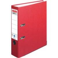 herlitz maX.file Nature Plus Ordner DIN A4 80 mm Rot 2 Ringe Pappkarton, Packpapier Texturiert Hochformat