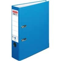 herlitz maX.file nature plus Ordner DIN A4 80 mm Blau 2 Ringe Pappkarton, PP (Polypropylen) Texturiert Hochformat