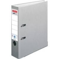 herlitz maX.file nature plus Ordner DIN A4 80 mm Grau 2 Ringe 10841567 Pappkarton, PP (Polypropylen) Texturiert Hochformat