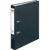 herlitz maX.file nature plus Ordner DIN A4 50 mm Schwarz 2 Ringe 10841625 Pappkarton, PP (Polypropylen) Texturiert Hochformat