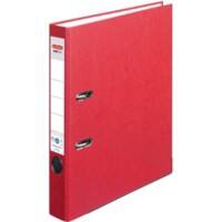 herlitz maX.file Nature Plus Ordner DIN A4 55 mm Rot 2 Ringe Pappkarton, Packpapier Texturiert Hochformat