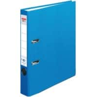 herlitz maX.file nature plus Ordner DIN A4 50 mm Blau 2 Ringe 10841658 Pappkarton, PP (Polypropylen) Texturiert Hochformat