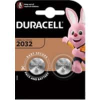 Duracell Knopfzellen DL2032B2 CR2032 3 V Lithium 2 Stück