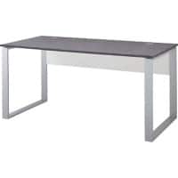 GERMANIA Schreibtisch GW-ALTINO Dunkelgrau, Weiß 1.600 x 800 x 750 mm
