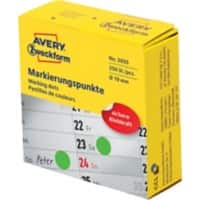 AVERY Zweckform 3855 Markierungspunkte Spezial Grün 250 Stück