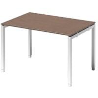 Bisley Schreibtisch Cito Walnuss, Verkehrsweiß 1.200 x 800 x 850 mm