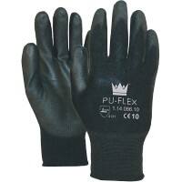 Handschuhe Flex Polyurethan Größe XL Schwarz 1 Paar à 2 Handschuhe