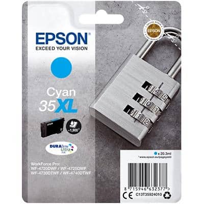 Epson 35XL Original Tintenpatrone C13T35924010 Cyan