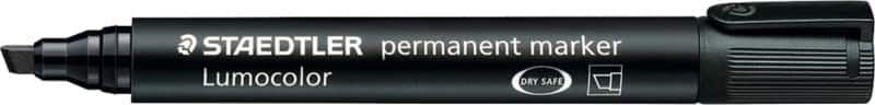 STAEDTLER Lumocolor Keypoint Permanentmarker  Breit Keilspitze 2,0 - 5,0 mm Schwarz Nachfüllbar