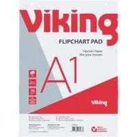 Viking Flipchart-Papier Blanko DIN A1 70 g/m² 5 Stück à 40 Blatt