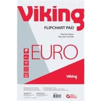 Viking Flipchart-Papier Euro 80 g/m² Kariert 20 Seiten 5 Stück à 20 Blatt