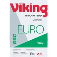 Viking Recycling Flipchart-Papier Blanko Euro 20 Seiten 70 g/m² 5 Stück à 20 Blatt