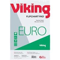 Viking Flipchart-Papier FL0321603 Euro 70gsm Kariert 5 Stück à 20 Blatt